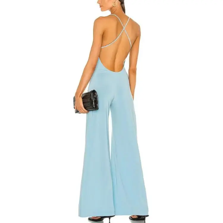 NORMA KAMALI Jumpsuit Women's Blue-1