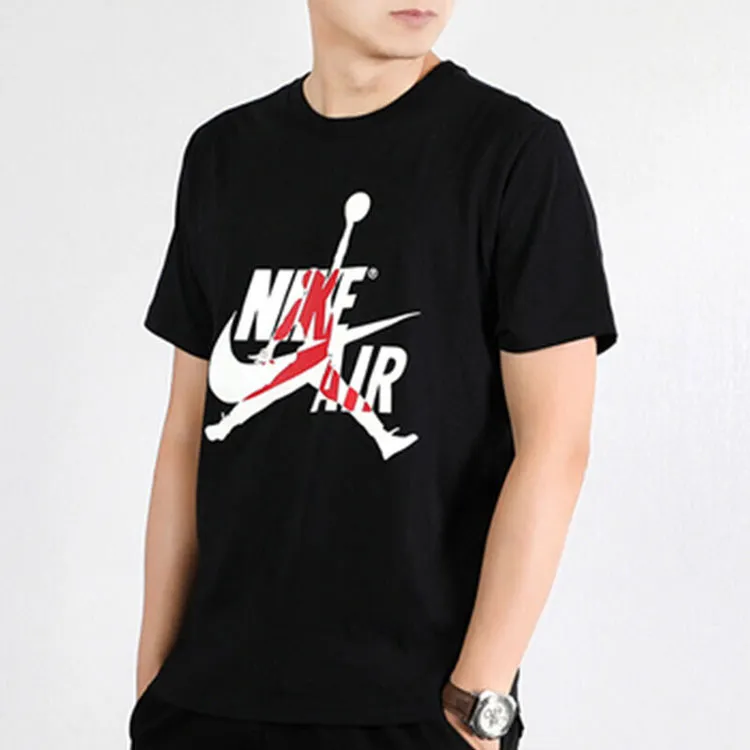 Jordan Air T Shirts Men Black-4