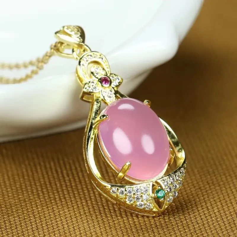 JUNWEN Chalcedony Necklaces Women's-2