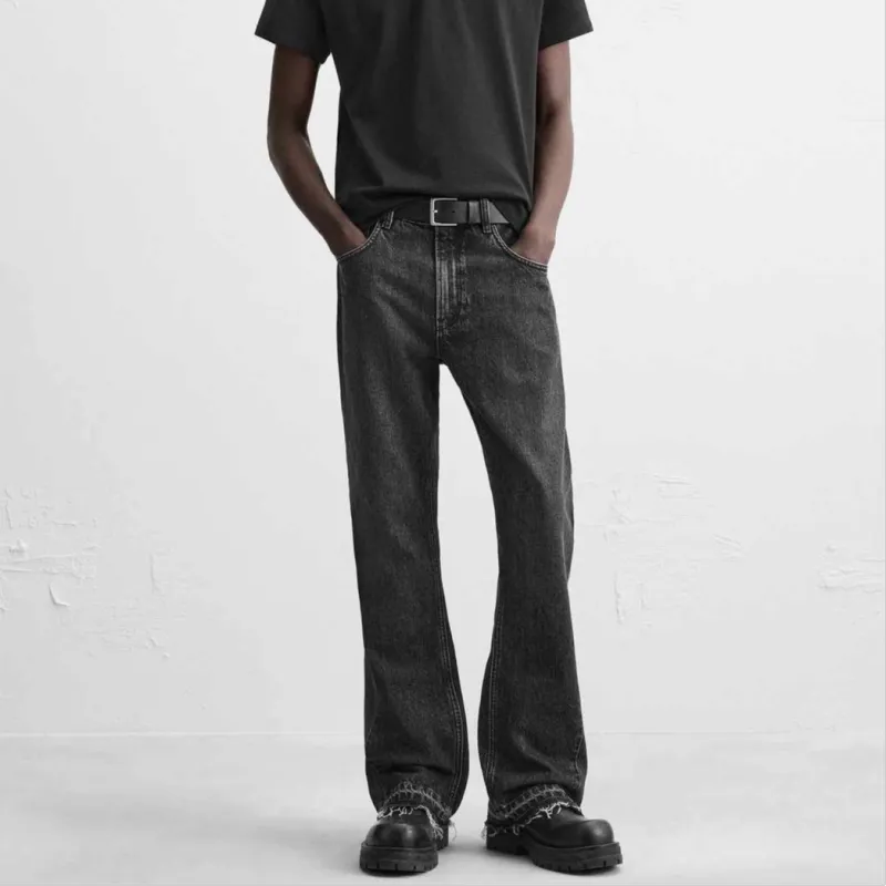 ZARA Jeans Men Black-4