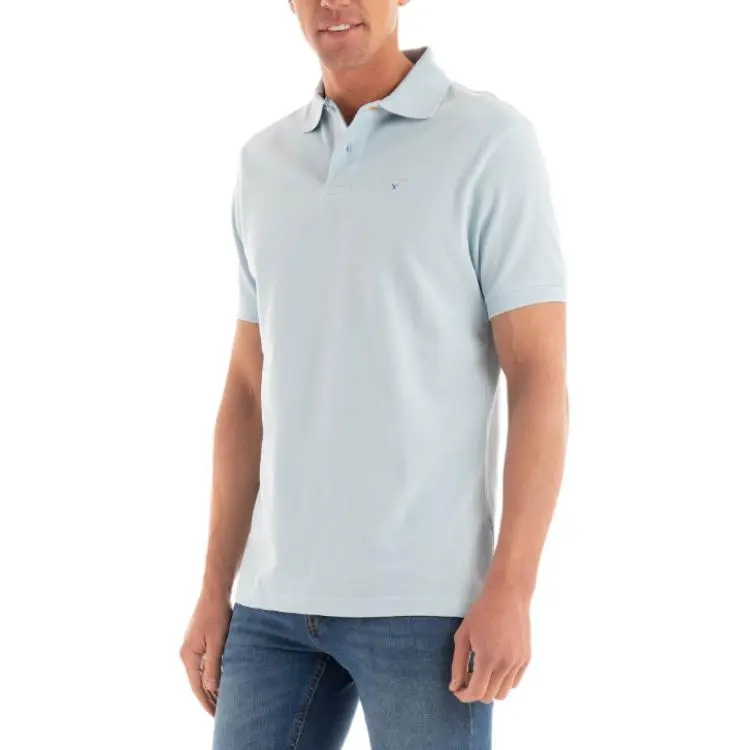 BARBOUR Polo Shirt Men's Light Blue-3
