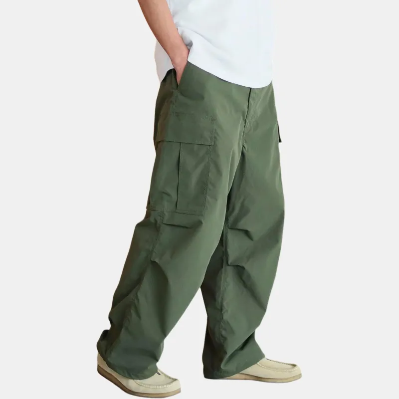 Beams Cargo Pants Men's Olive Green-3