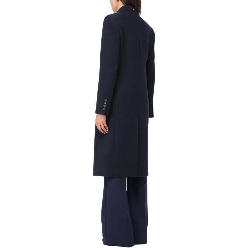 SportMax Double Breasted Long Sleeved Coat-6