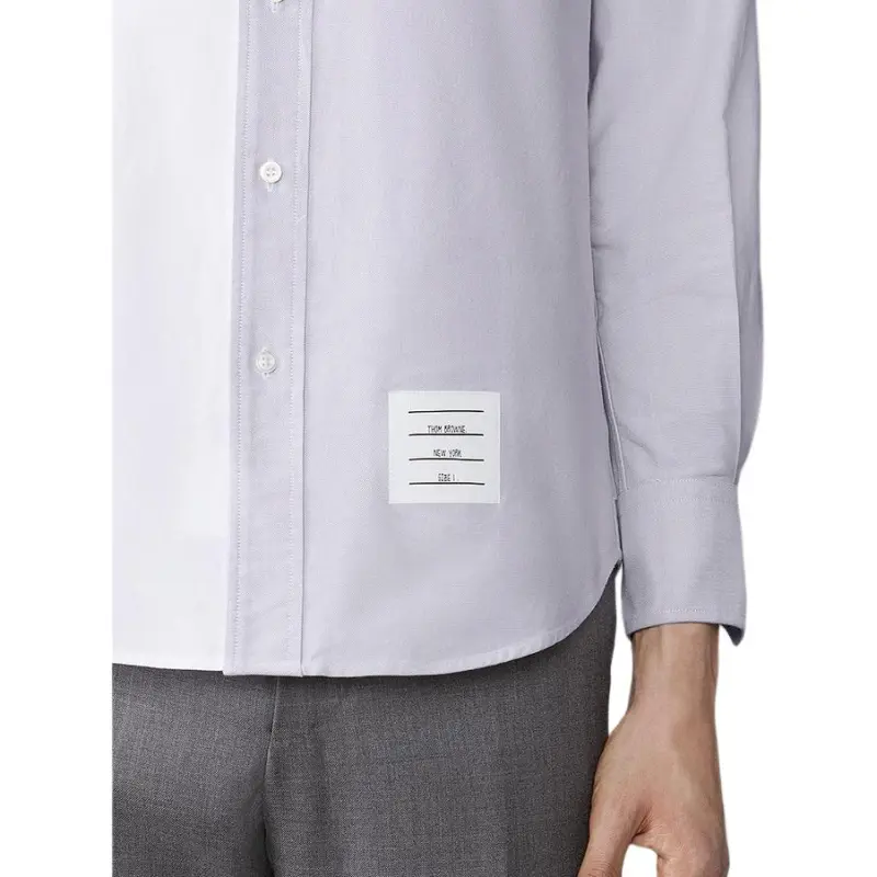 THOM BROWNE Funmix Oxford Shirt-4