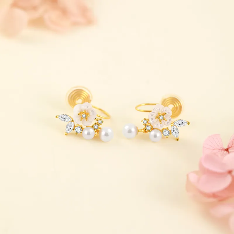 Hurry That Year S925 Silver Clip On Earrings Women's-4