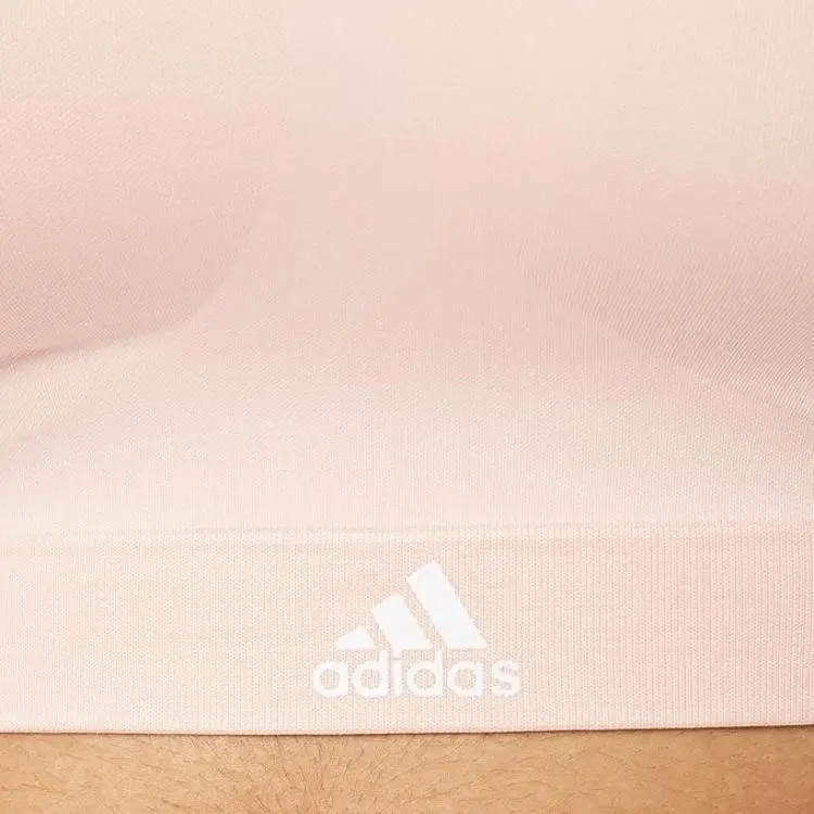 Adidas ACTIVE MICRO FLEX NAKED SEAMLESS TWO-PLY BRA Bra Women's Pink-4