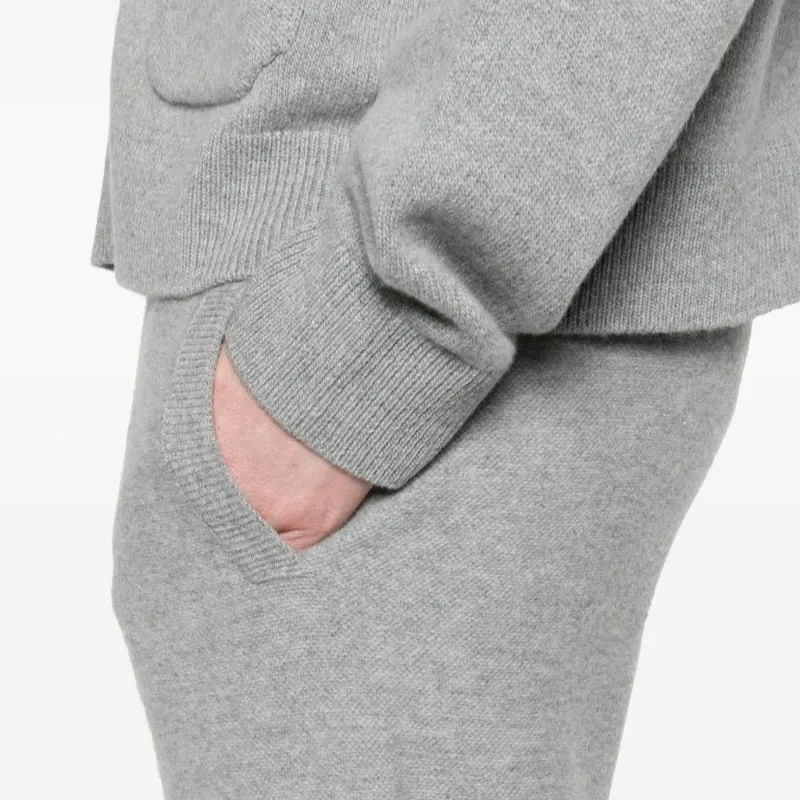 VERSACE Elasticated Drawstring Waistband Knitted Track Pants-4