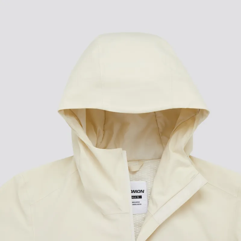 SALOMON BRILLIANT Jackets Coats Women's Gardenia Flower White-3