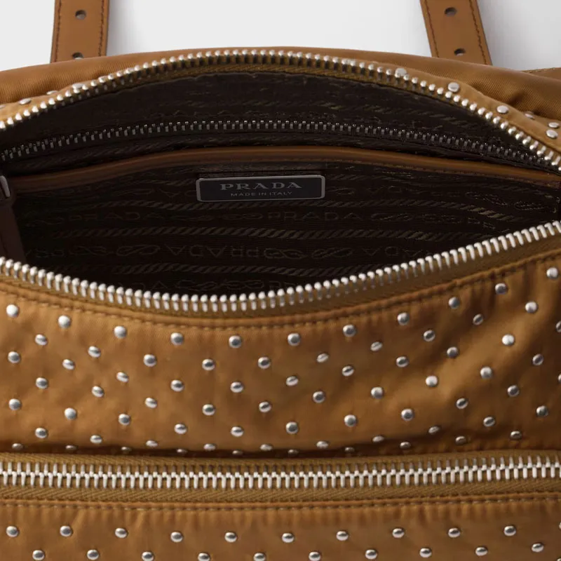 PRADA Re Nylon Shoulder Bag Regular Women's Brown-3
