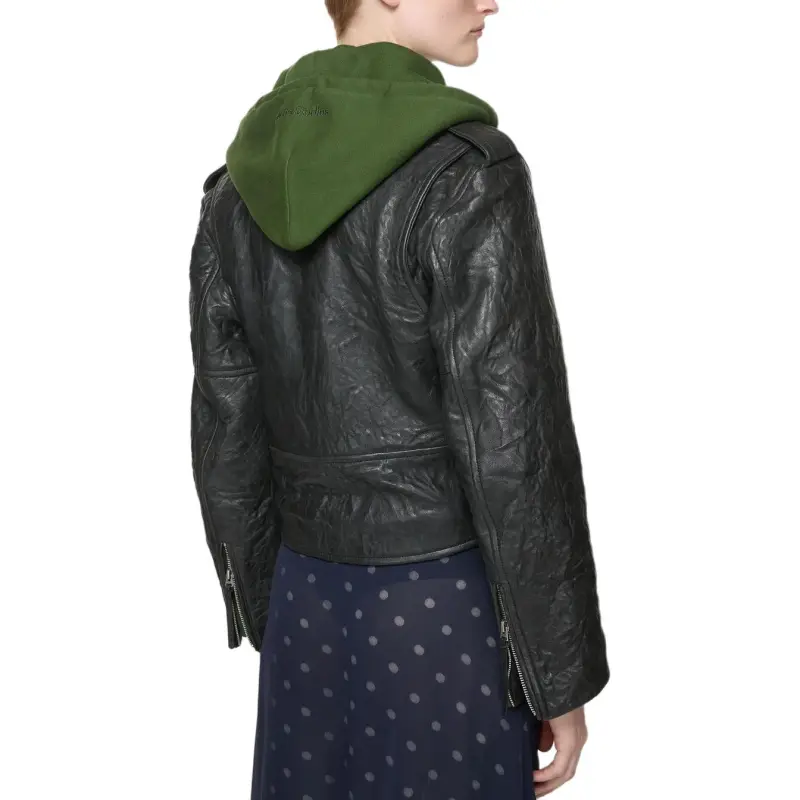 Acne Studios Leather Jacket Women's Black-2