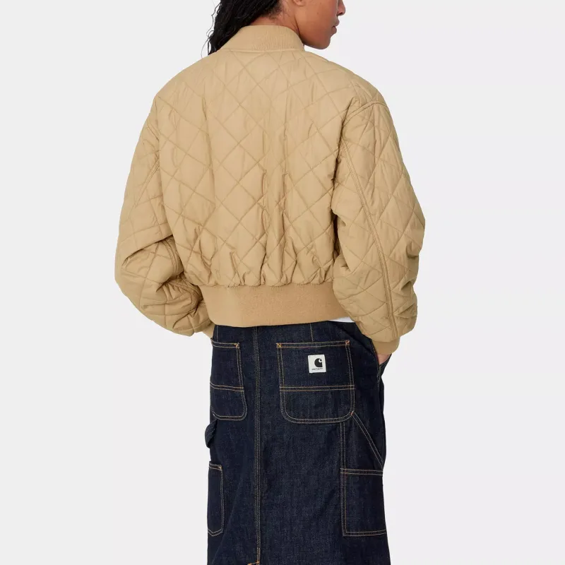 Carhartt WIP FW24 W' Selma Liner Jacket Women's Peanut Butter Color-7