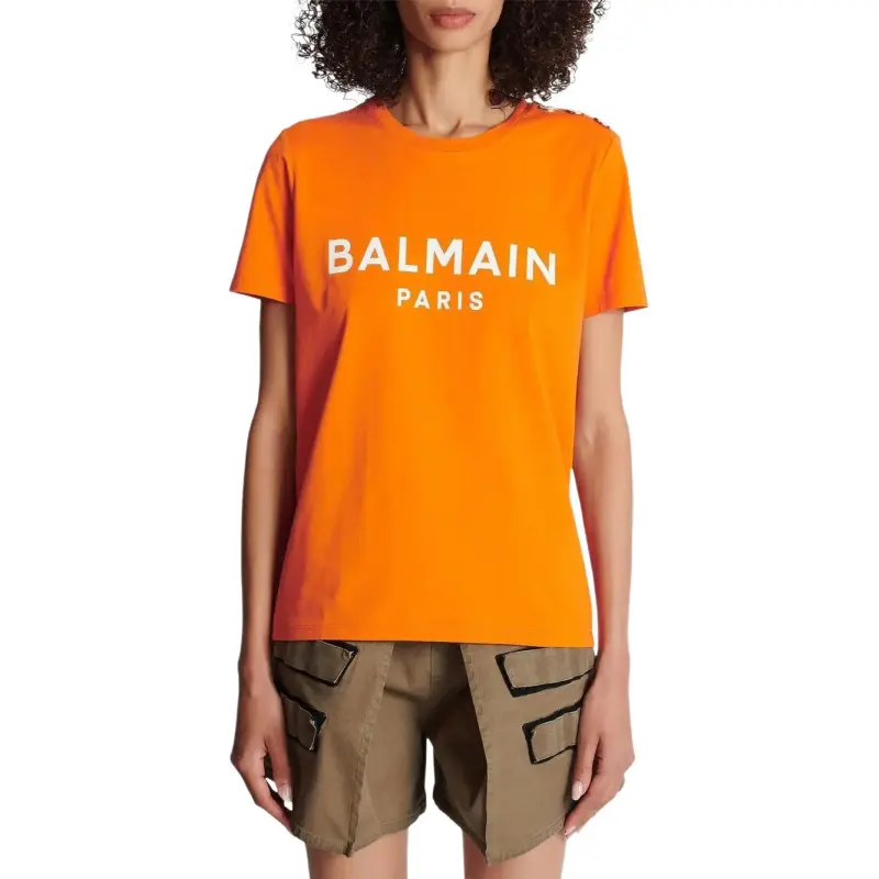 BALMAIN T Shirts Women's Orange-2