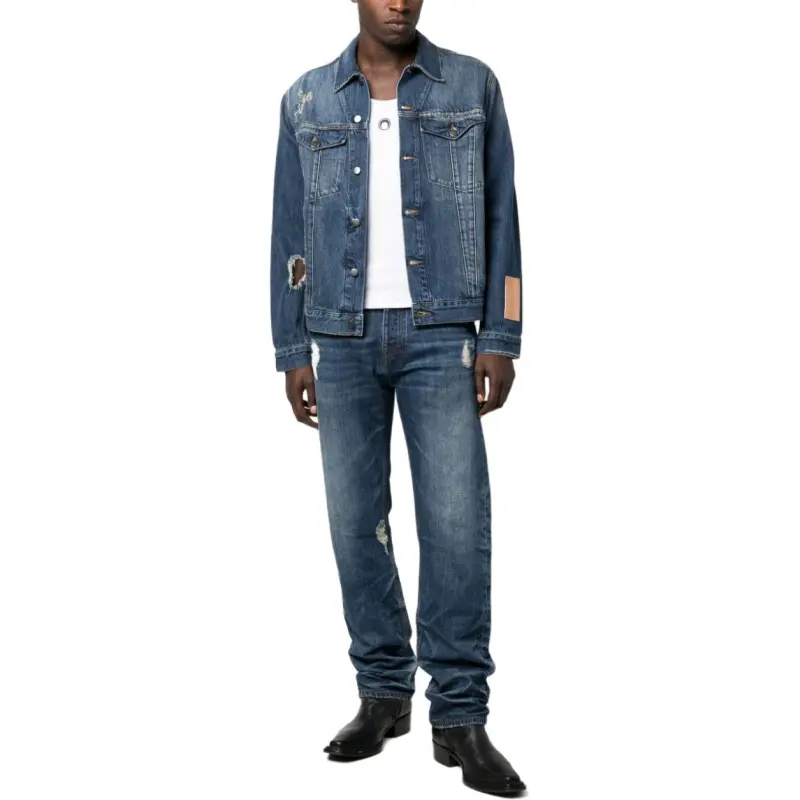 A COLD WALL* Distressed finish Denim Jacket-2
