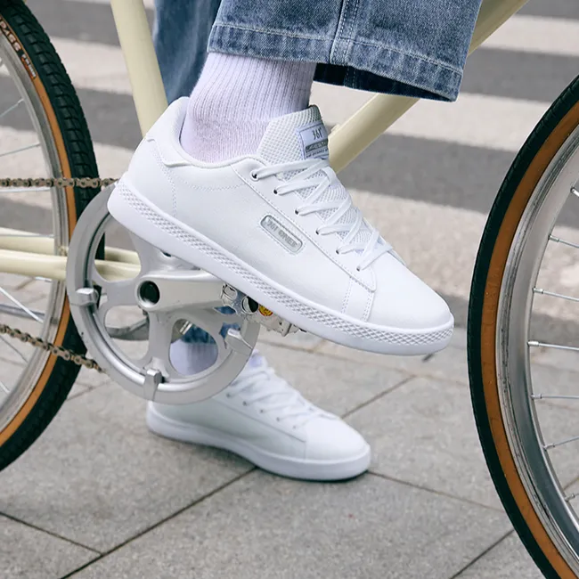 361° Anti Slip Wear Resistant Low Top Skateboard Shoes Men's White Gray-3