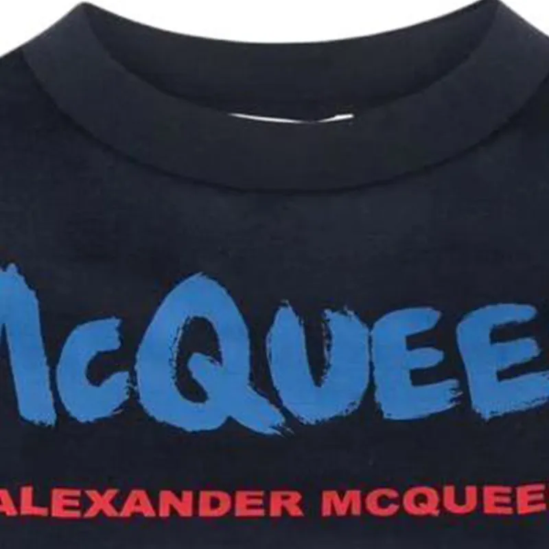 Alexander McQueen Crop Tops Women's Blue-4