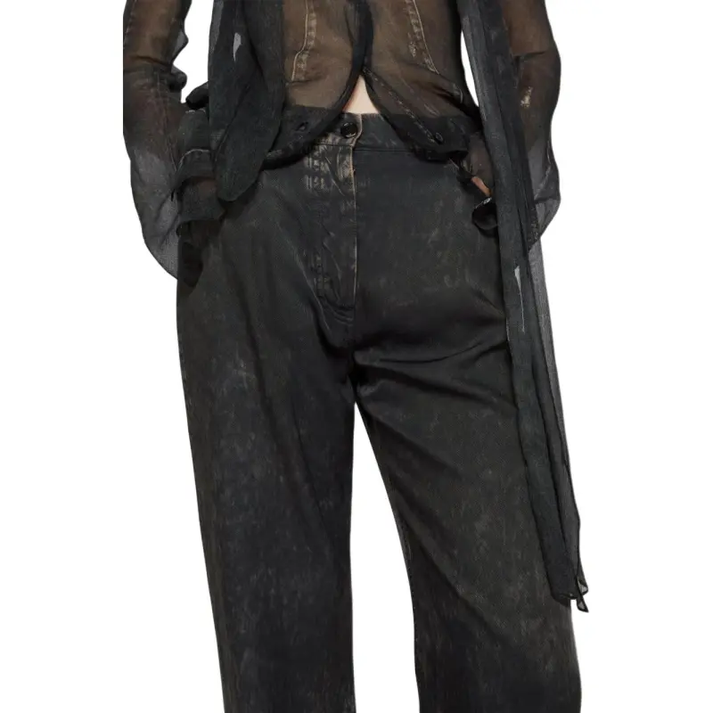 Acne Studios Printed Trousers 'Black/Beige'-4