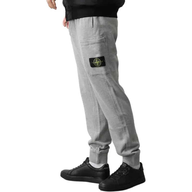 STONE ISLAND Knitted Sweatpants Men's Gray-3