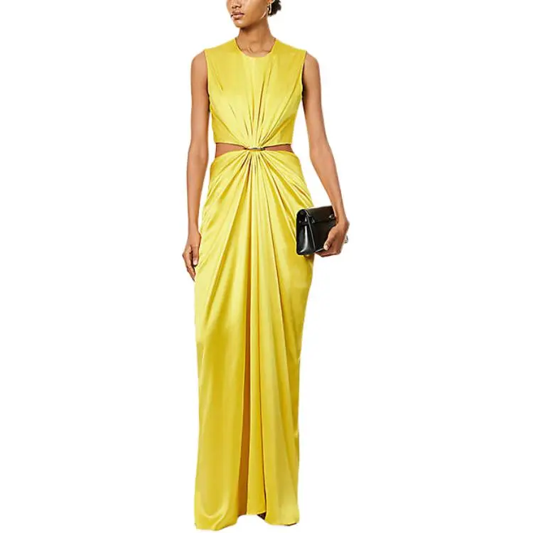 MaxMara Sleeveless Dress Women's Yellow-2