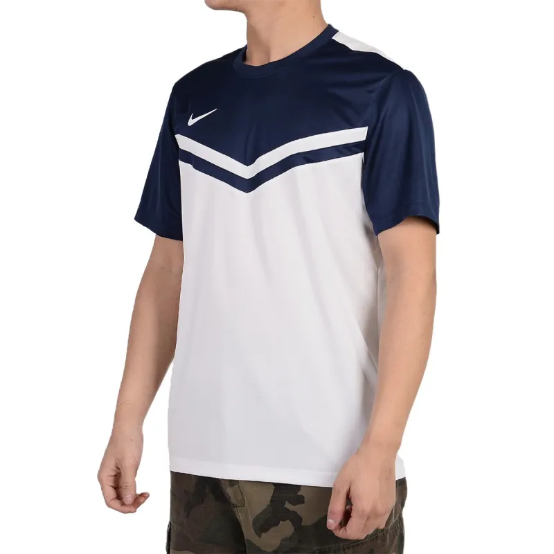 Nike Dri Fit T Shirt Men's White/Navy Blue-4