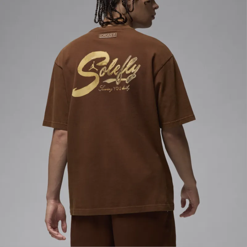 Jordan x SoleFly FW24 T Shirt Men's Brown-1