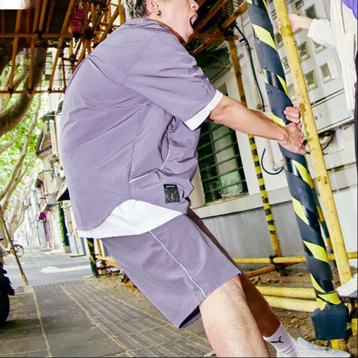 PUMA Casual Shorts Men's Light Purple-2
