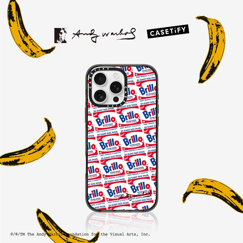 CASETIFY TPU+PC Material Brillo Sticker Phone Cases Compatible With IPhone Collection Artistic-2