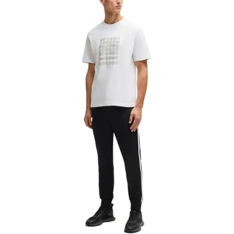 HUGO BOSS Geometric print T shirt-2
