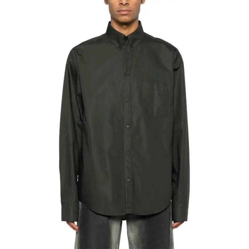 Balenciaga Collared Long Sleeve Shirt-2