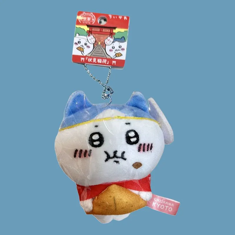 Chiikawa Hachiware Fushimi Inari Shrine In Kyoto Dolls Plush Pendant Small Size Tall-1