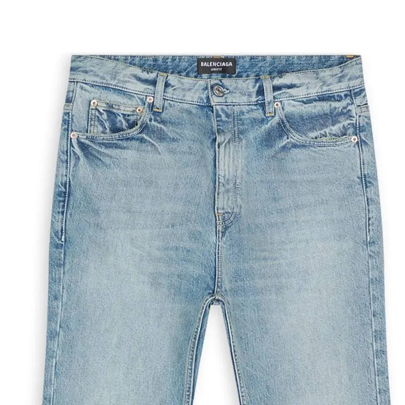 Balenciaga Flared Jeans Unisex Blue-5