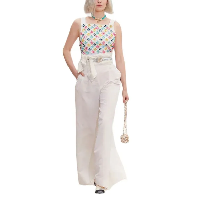 CHANEL Casual Pants Women's Ivory-1