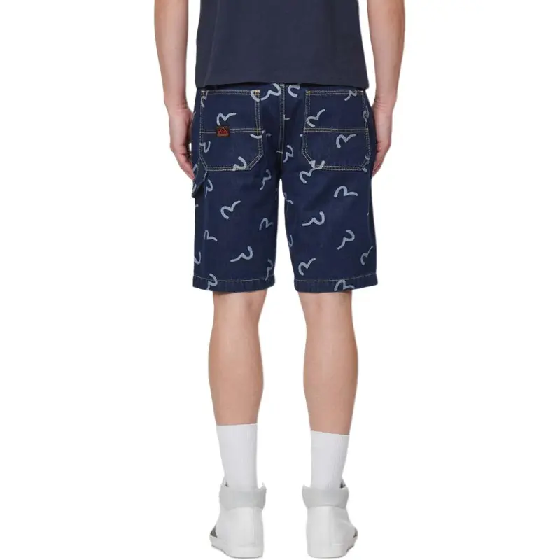 EVISU Denim Shorts Men's Denim Blue-4
