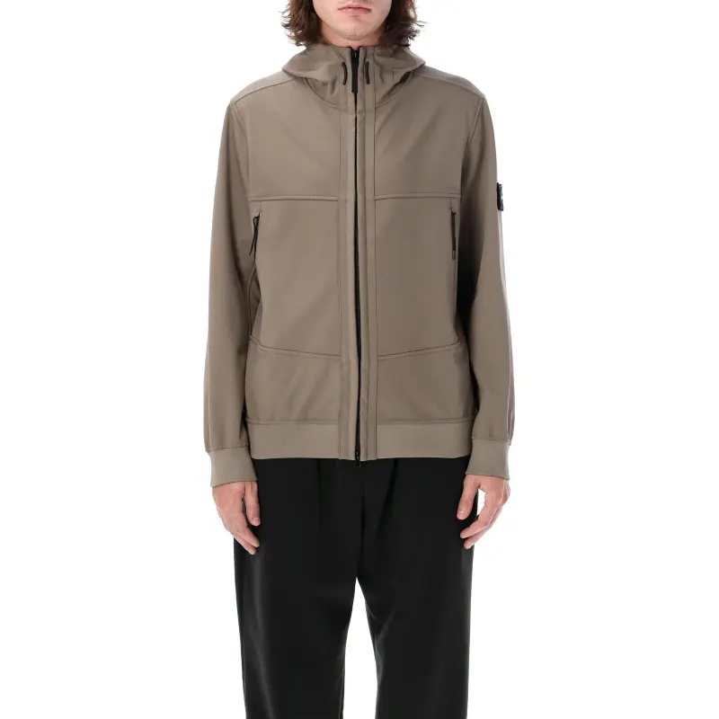 STONE ISLAND Zip Up Hooded Jacket-3