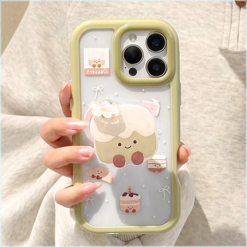Wei Xin Acrylic Material Rotating Cake Stand Phone Cases Compatible With IPhone 16/15 Pro Max/Apple 13/14 Pro/Max-4