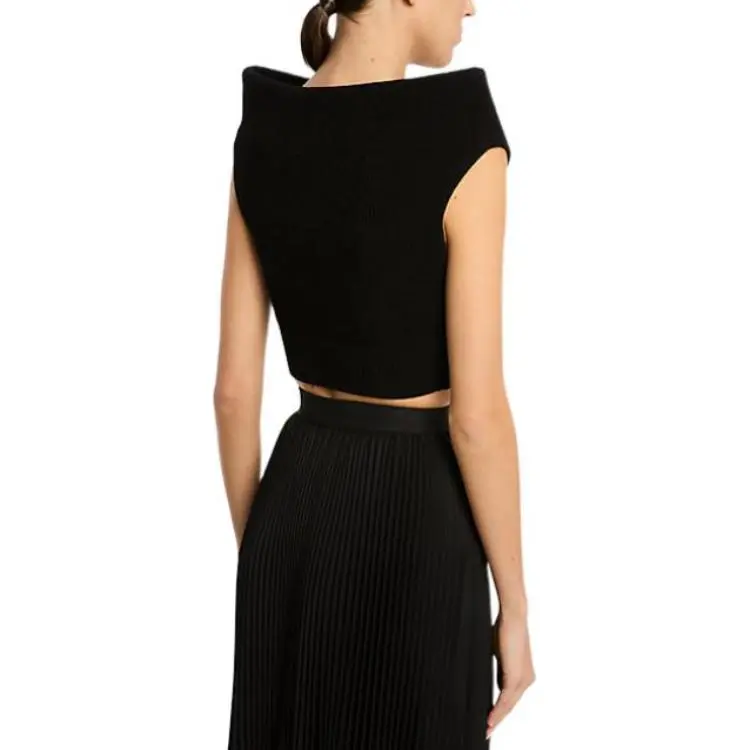 MICHAEL KORS Crepe Stretch Viscose Bateau Top-1