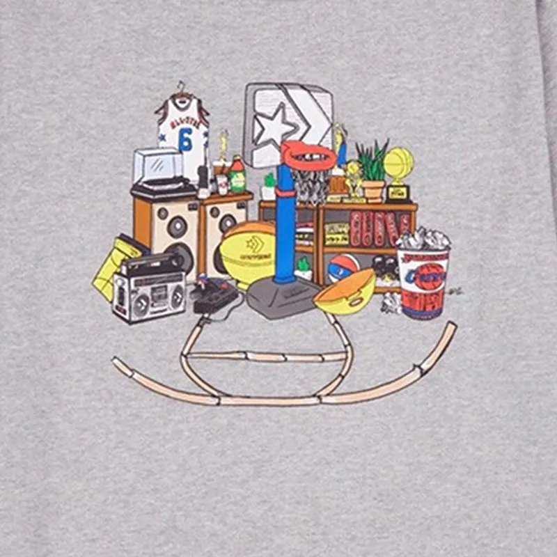 Converse T Shirts Men Gray-2