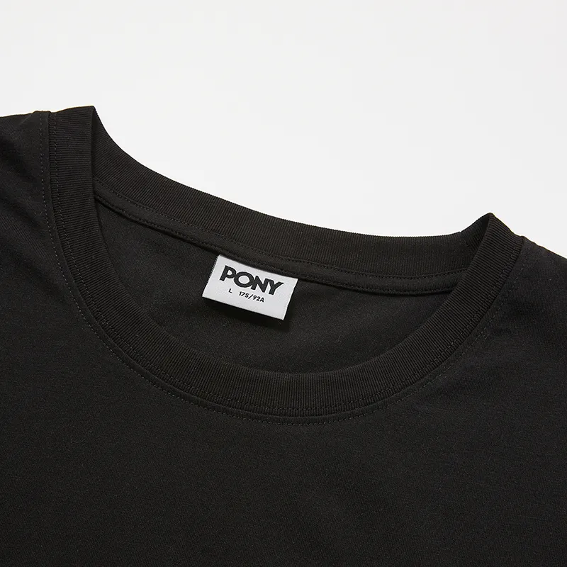 PONY T Shirt Unisex Black Summer-2
