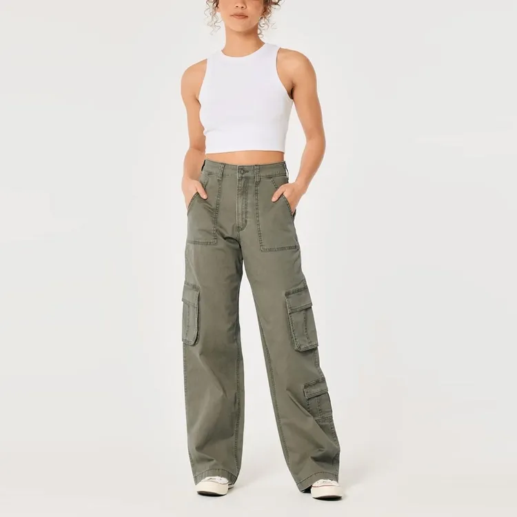 Hollister FW23 Cargo Pants Women's-9
