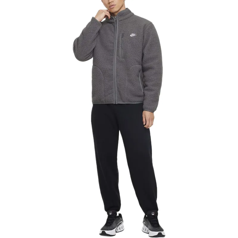Nike Velvet feel Coat Men's Gray-2