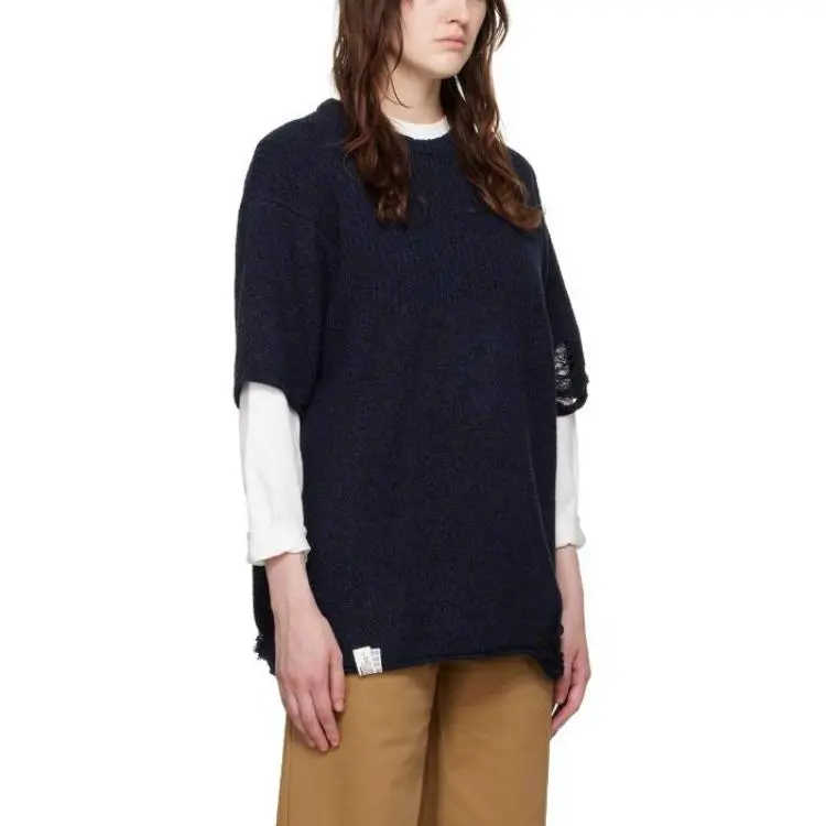 ADER ERROR Distressed Ribbed Top-3