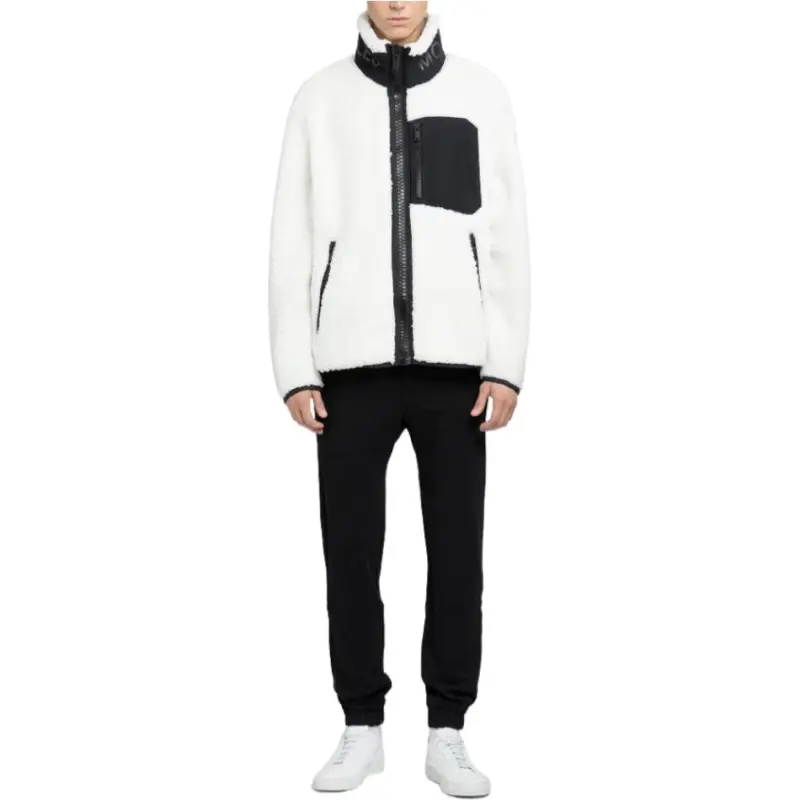 Moose Knuckles Velvet Jackets Men White-2