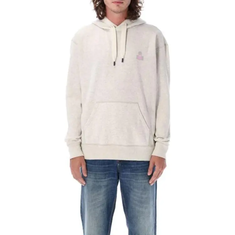 ISABEL MARANT Malek Logo Printed Drawstring Hoodie-2