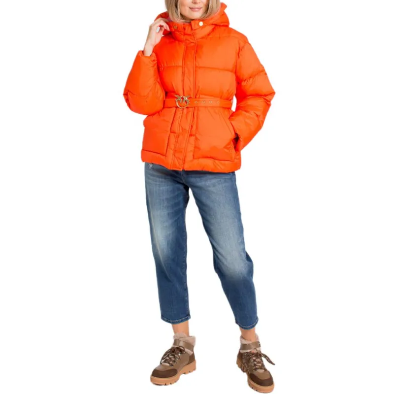 PINKO Puffer Jacket Women's Orange-2