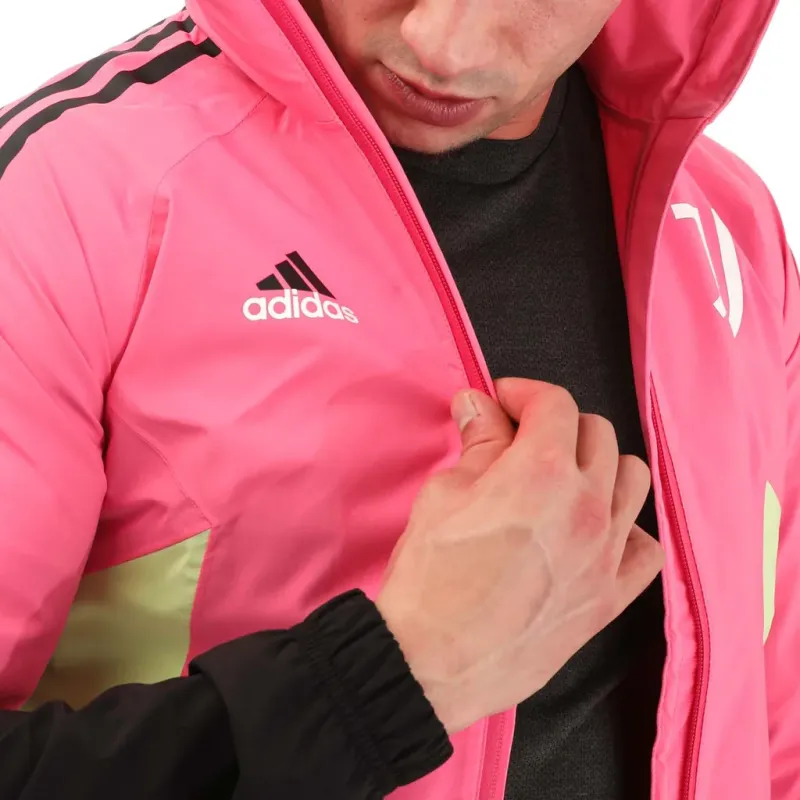Adidas Juventus Jackets Coats Unisex Pink Black-2
