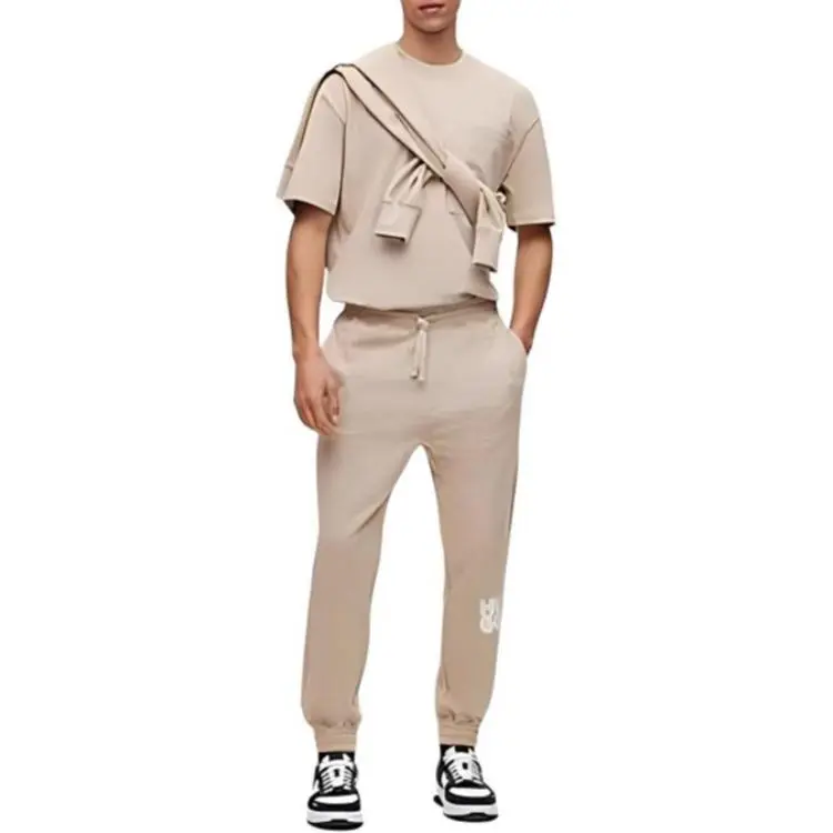 HUGO BOSS Logo print Cotton Track Pants-2