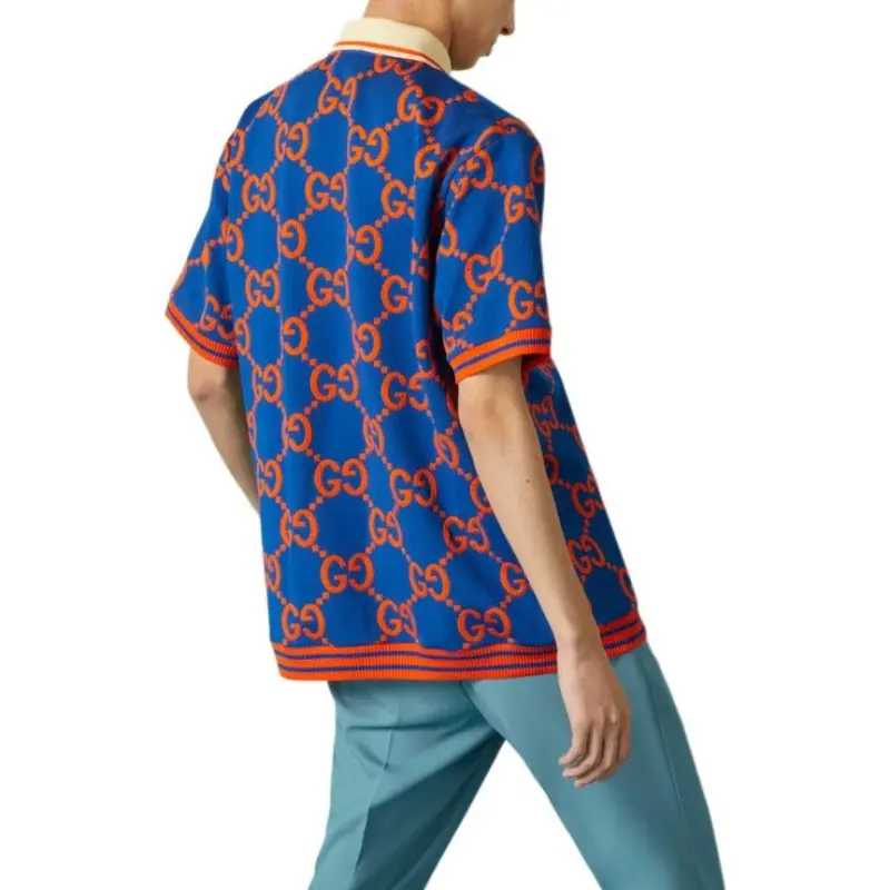 GUCCI Gg Jacquard Polo T Shirt-2