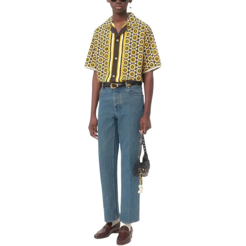 Valentino Shirts Men Yellow-4