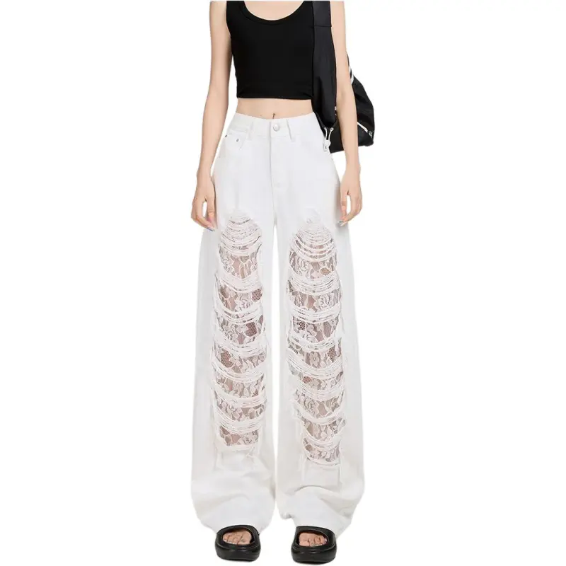 Concubine Zhu Jeans Women's Ecru-1