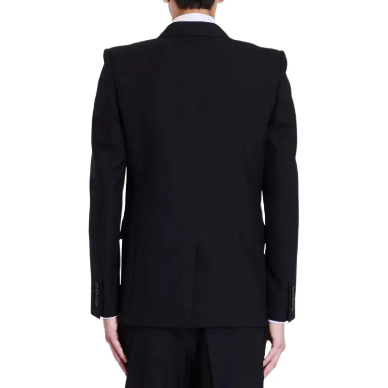 SAINT LAURENT Double Breasted Long Sleeved Jacket-3