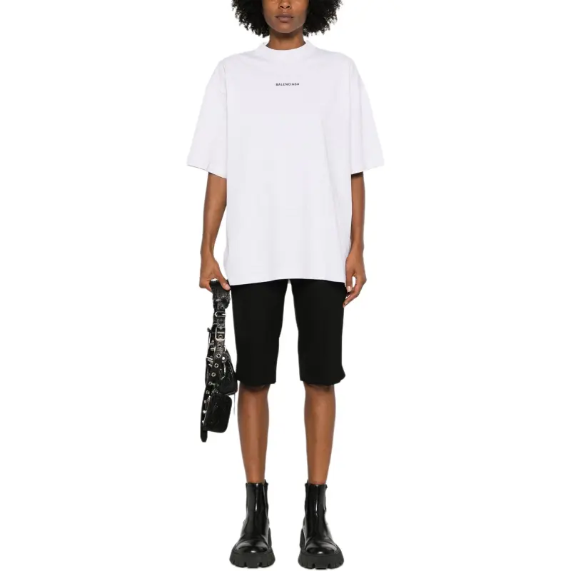 Balenciaga Logo Printed Medium Fit T Shirt-2